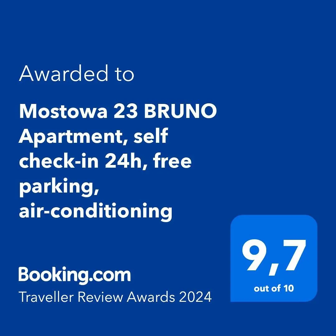 Mostowa 23 Bruno Apartment, Self Check-In 24H, Free Parking, Air-Conditioning Poznań